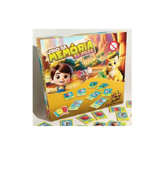 Jogo Da Memória Sílabas Brinquedo Educativo  - IOB
